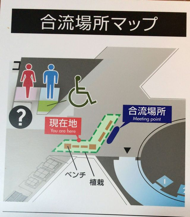 合流場所のマップ